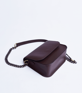 Chocolate mini crossbody - Khara Kapas