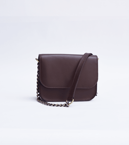 Chocolate mini crossbody - Khara Kapas