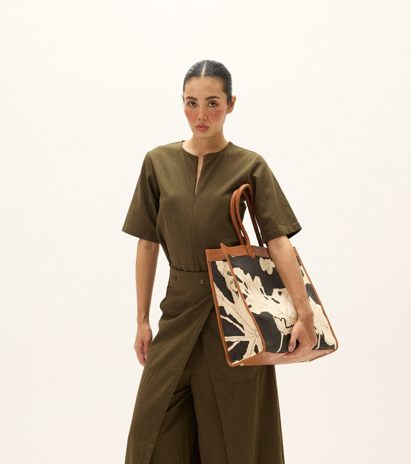 Ebony Bloom Tote Bag