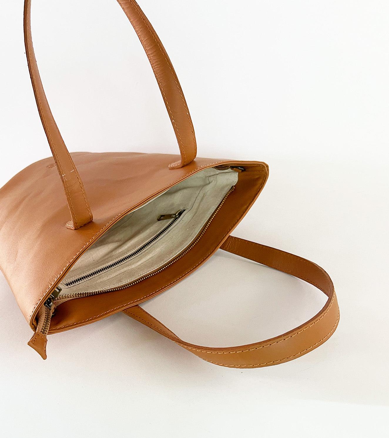 Chestnut handbag - Khara Kapas