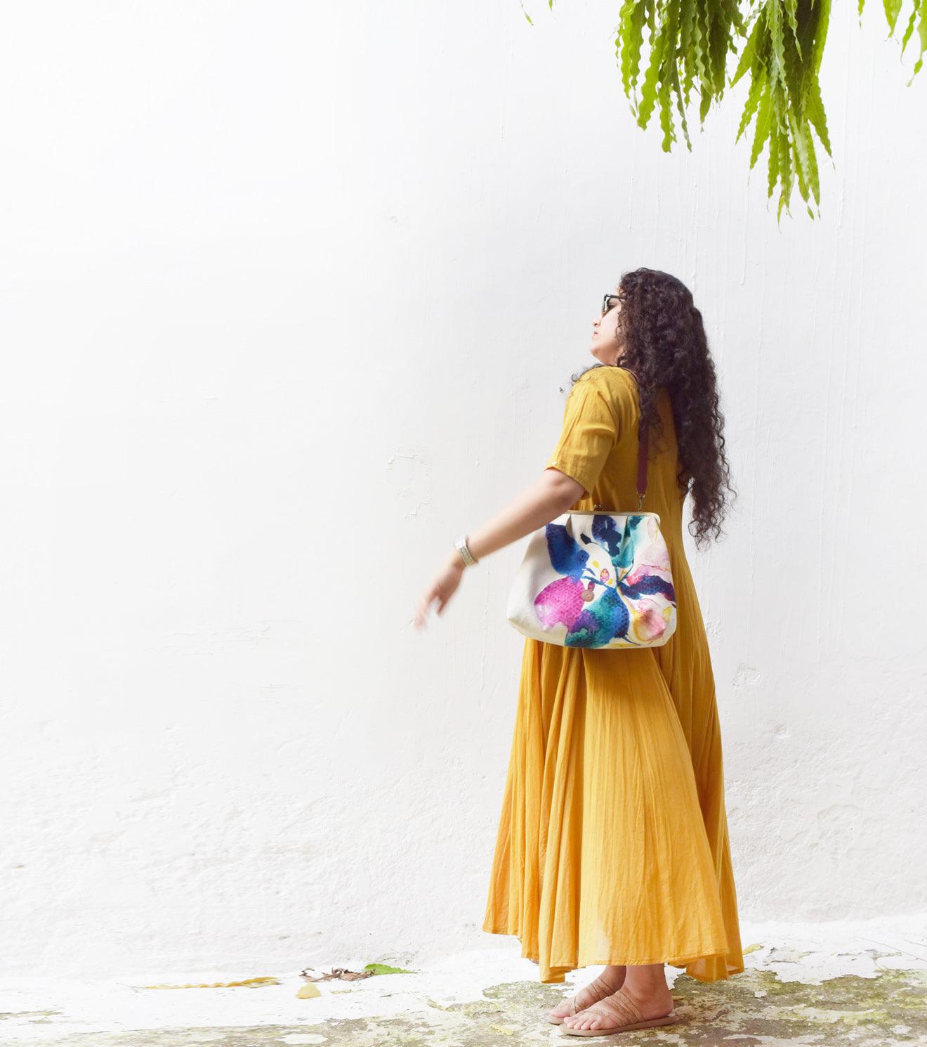 Blue jay Luxe clutch - Khara Kapas