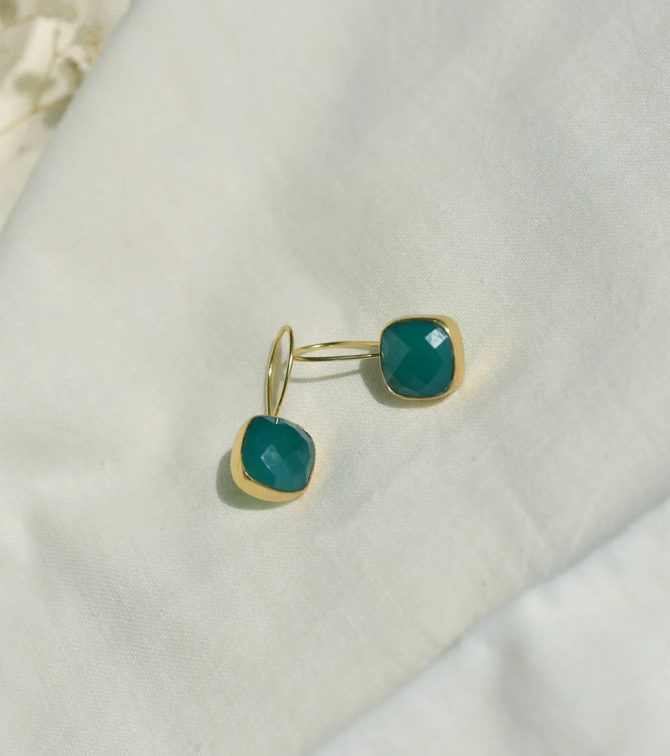 Emerald Glide Earrings - Khara Kapas