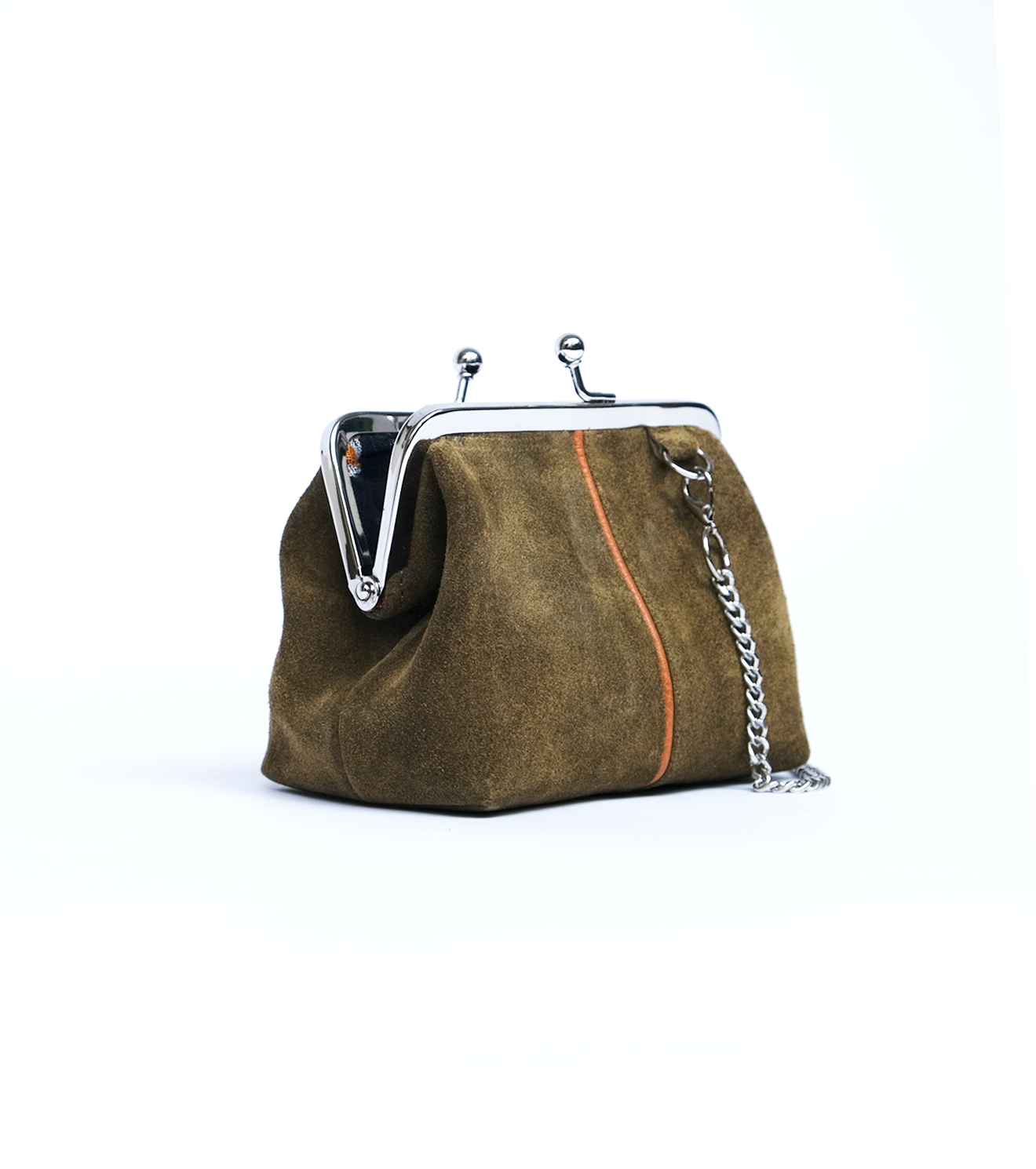 Basil Mini Suede Clutch