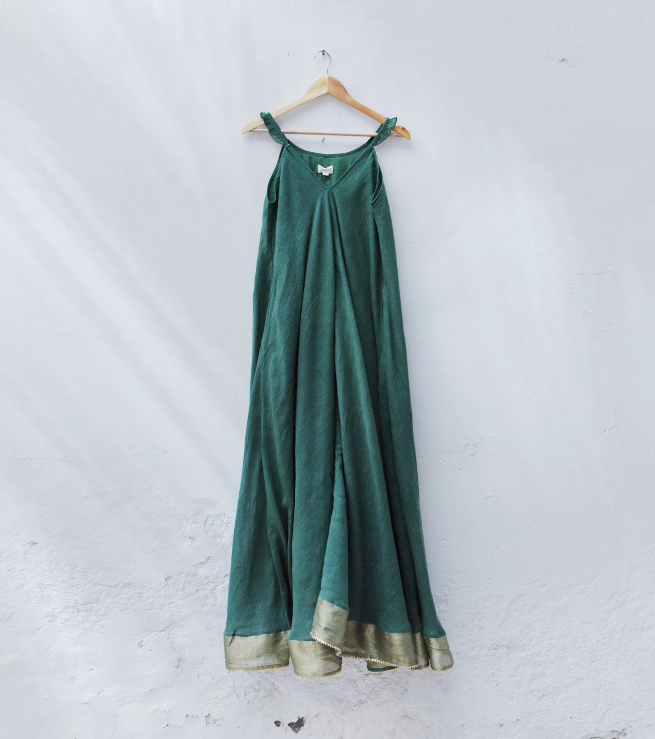 Green Linen gown