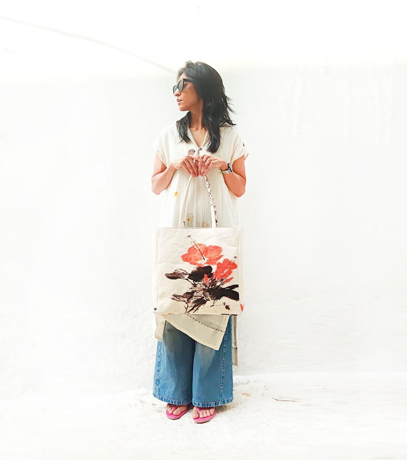 Hibiscus Tote - Khara Kapas