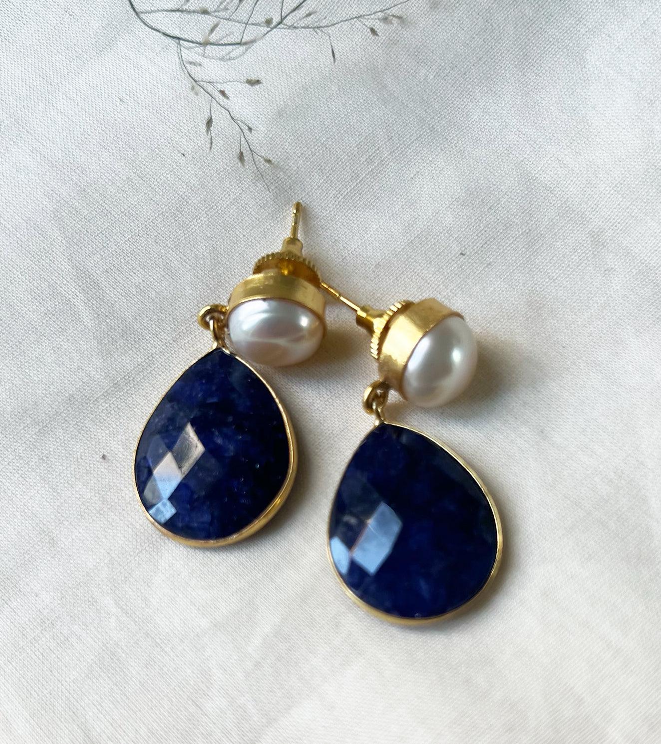 Lapis earring - Khara Kapas