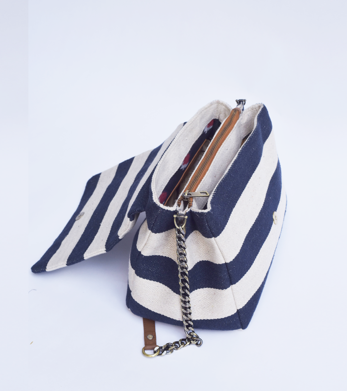 Navy Nautical sling bag