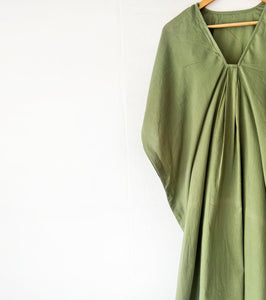 Sap green kaftan | Relove - Khara Kapas