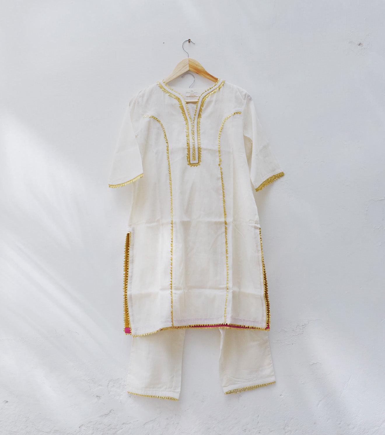 White kurta set