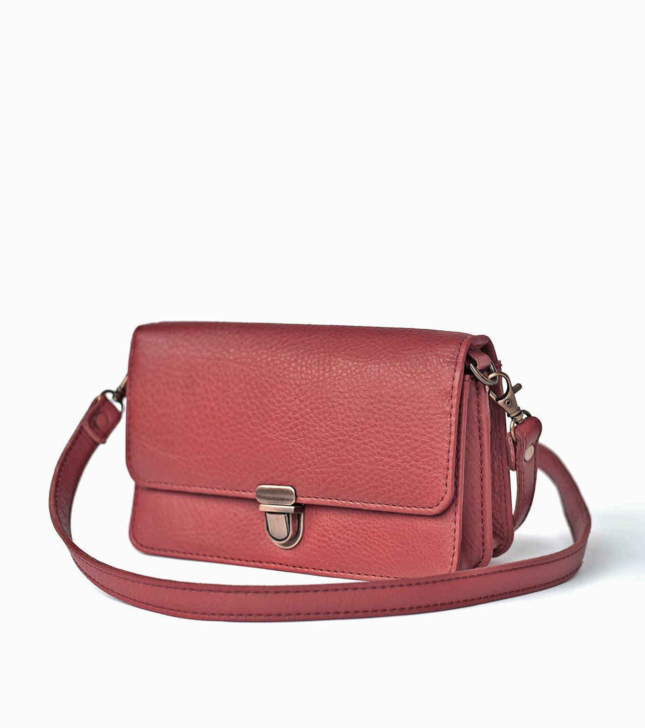Merlot crossbody wallet - Khara Kapas