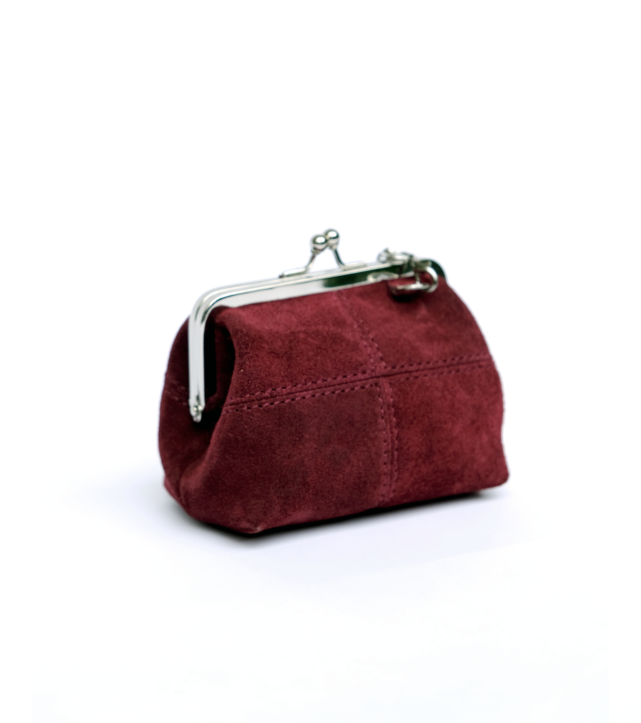 Vintage Rouge Mini Suede clutch