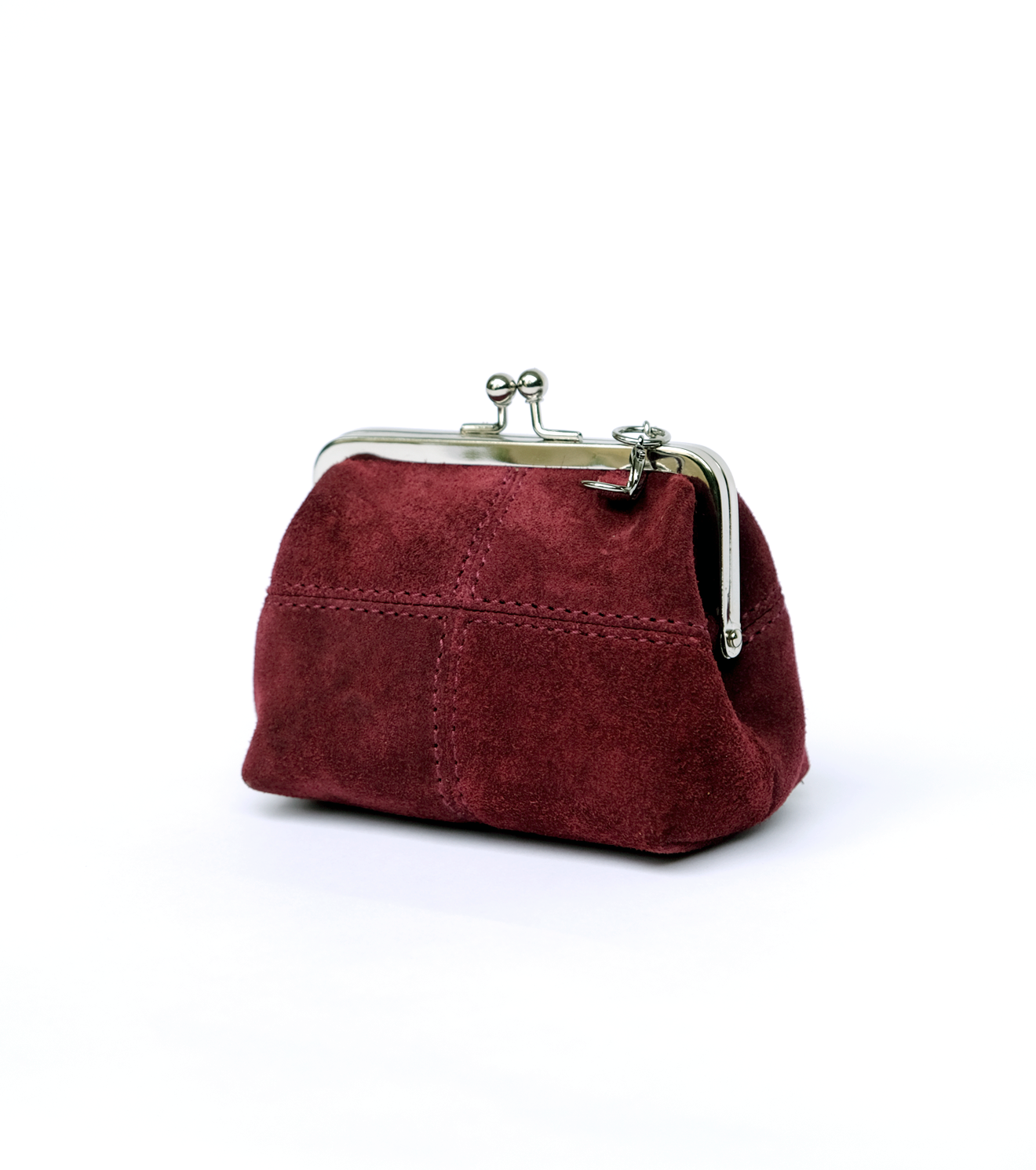 Vintage Rouge Mini Suede clutch