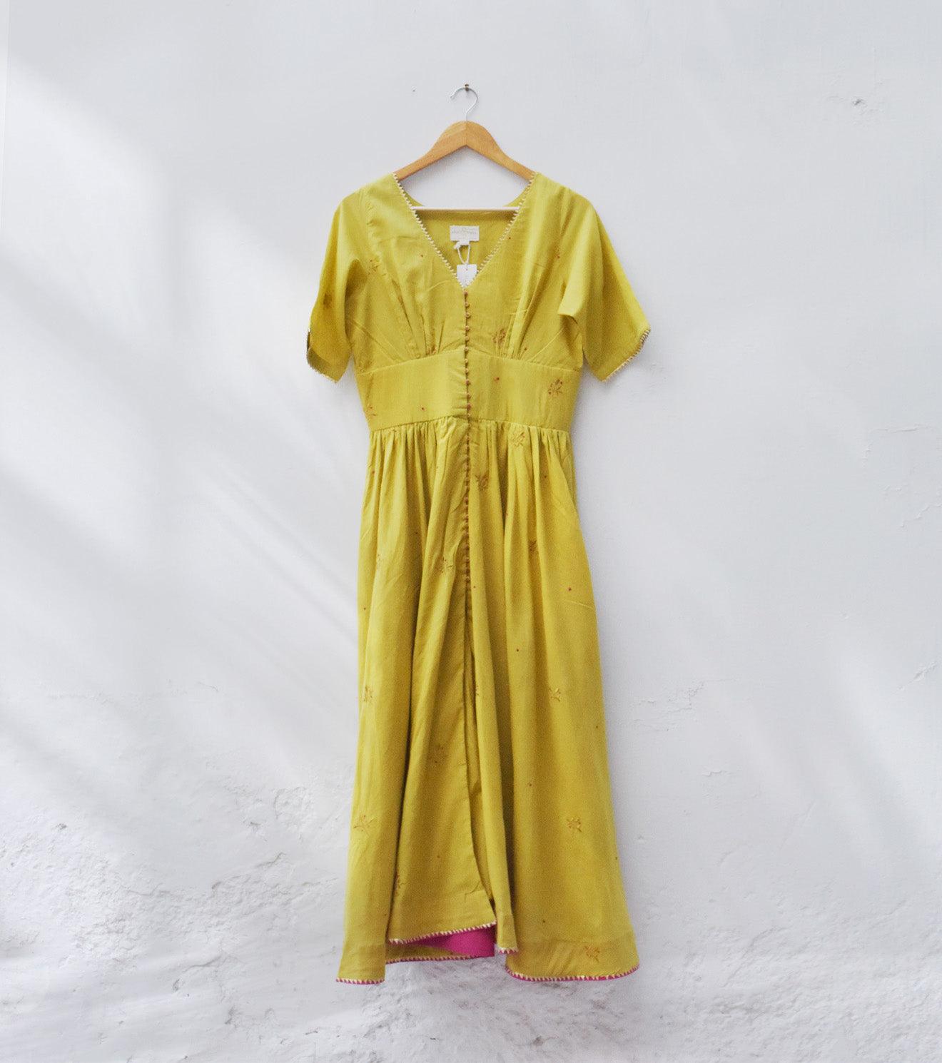 Marigold gown with pants