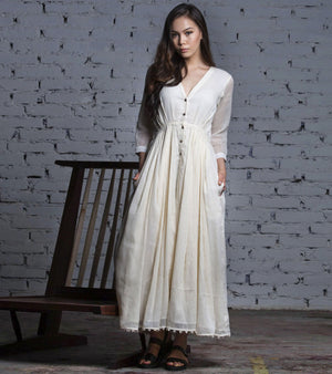 Ivory Cotton Gown