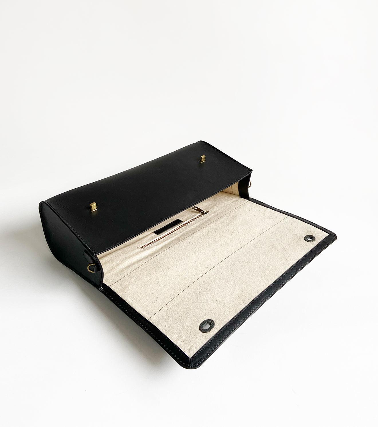 Ebony messenger bag - Khara Kapas