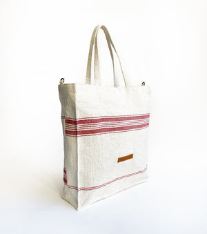 White ash tote bag