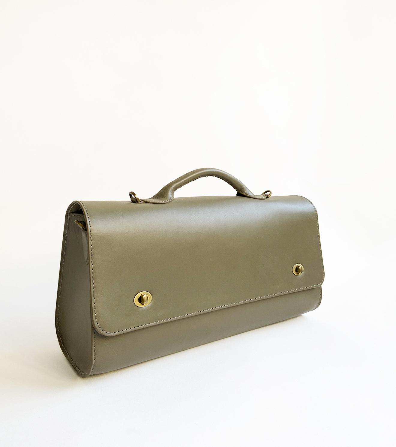Olive messenger bag - Khara Kapas
