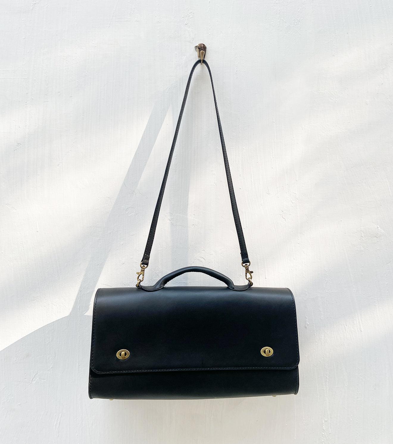 Ebony messenger bag - Khara Kapas