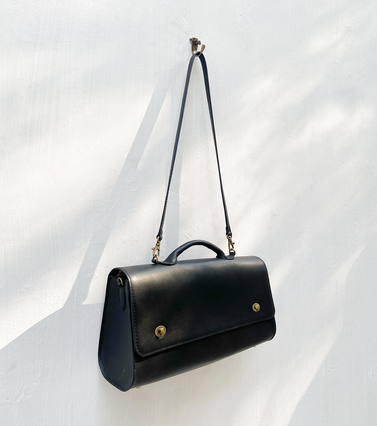 Ebony messenger bag - Khara Kapas