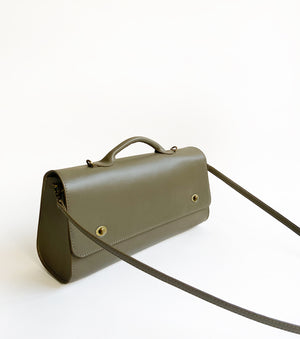 Olive messenger bag