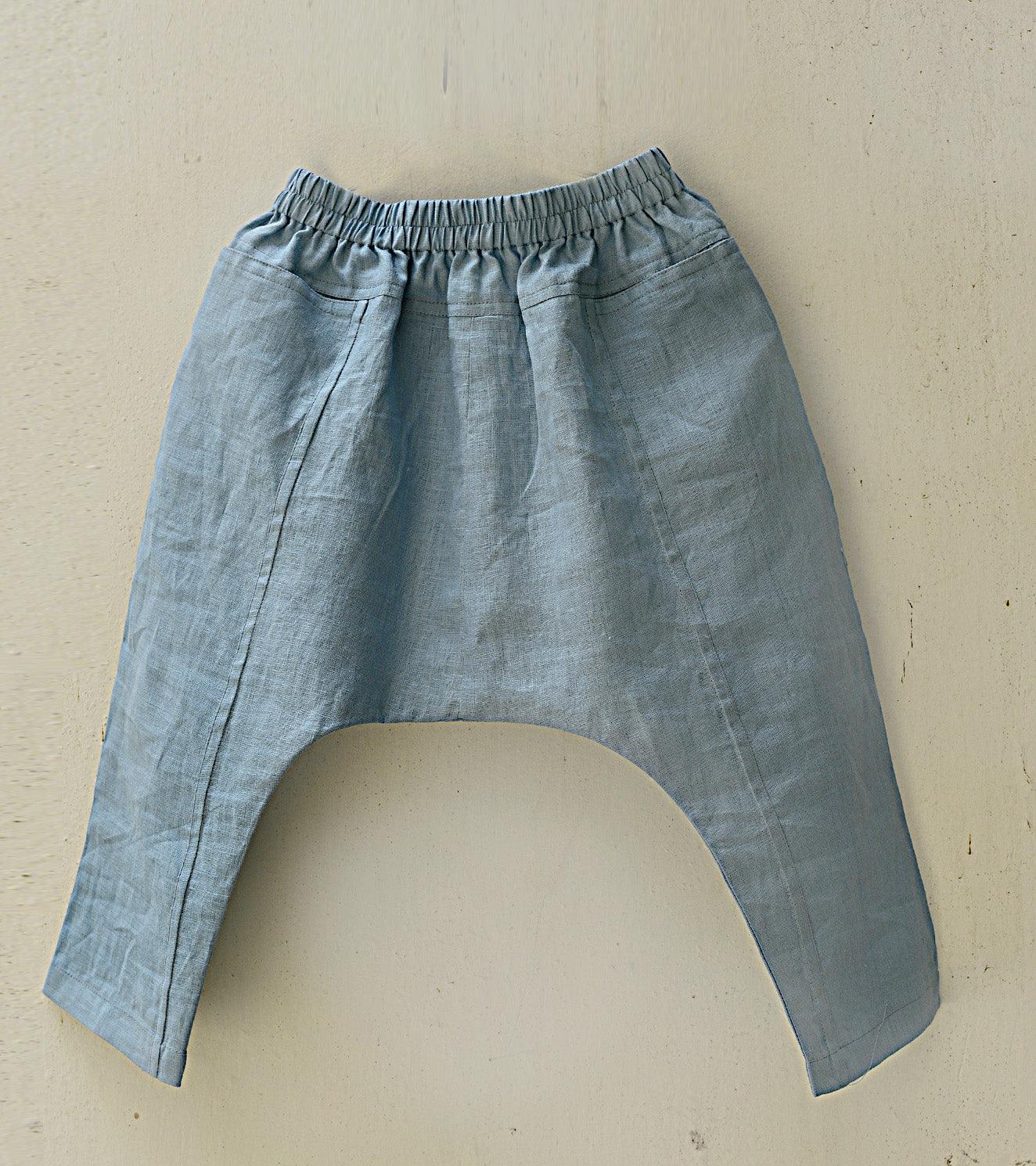 Windy Blue Drop crotch pants - Khara Kapas