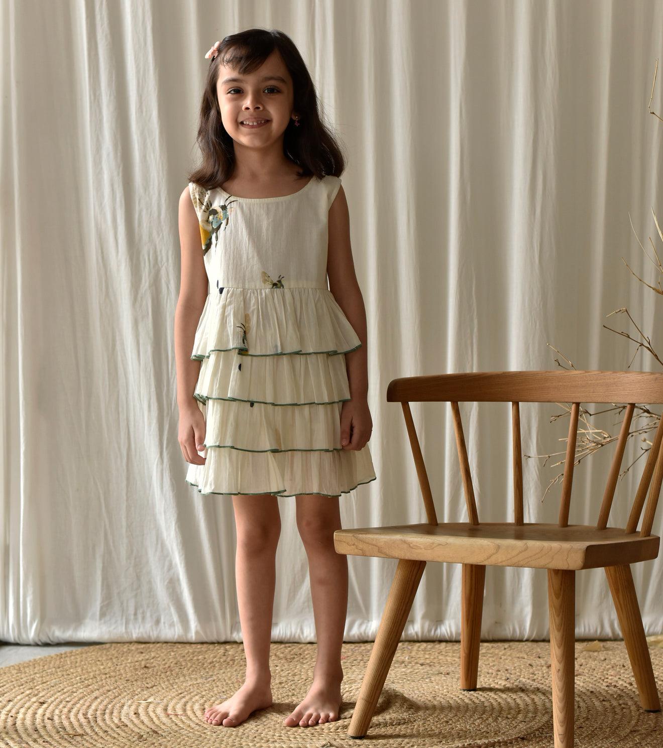 Busy Bee frock - Khara Kapas