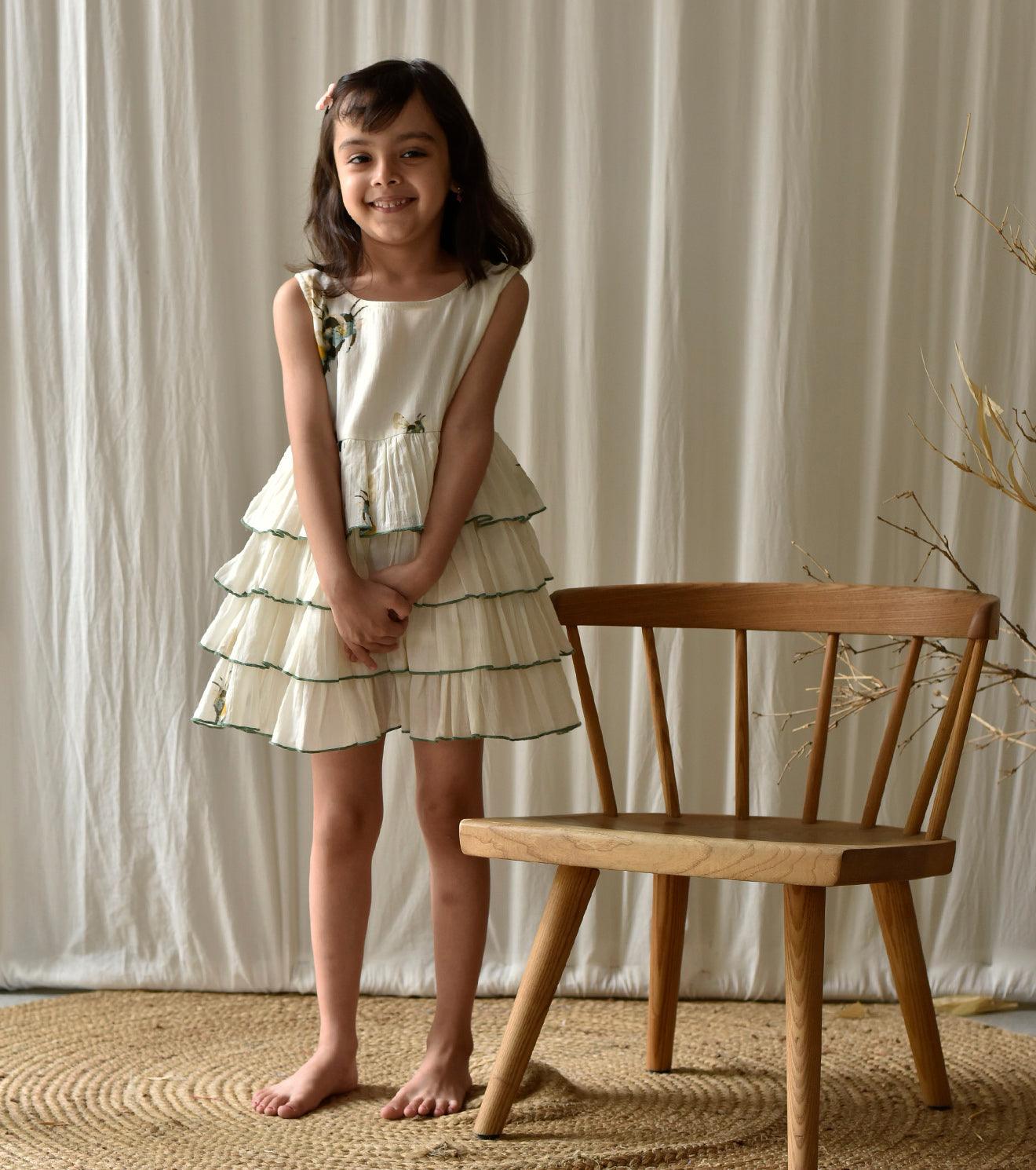 Busy Bee frock - Khara Kapas
