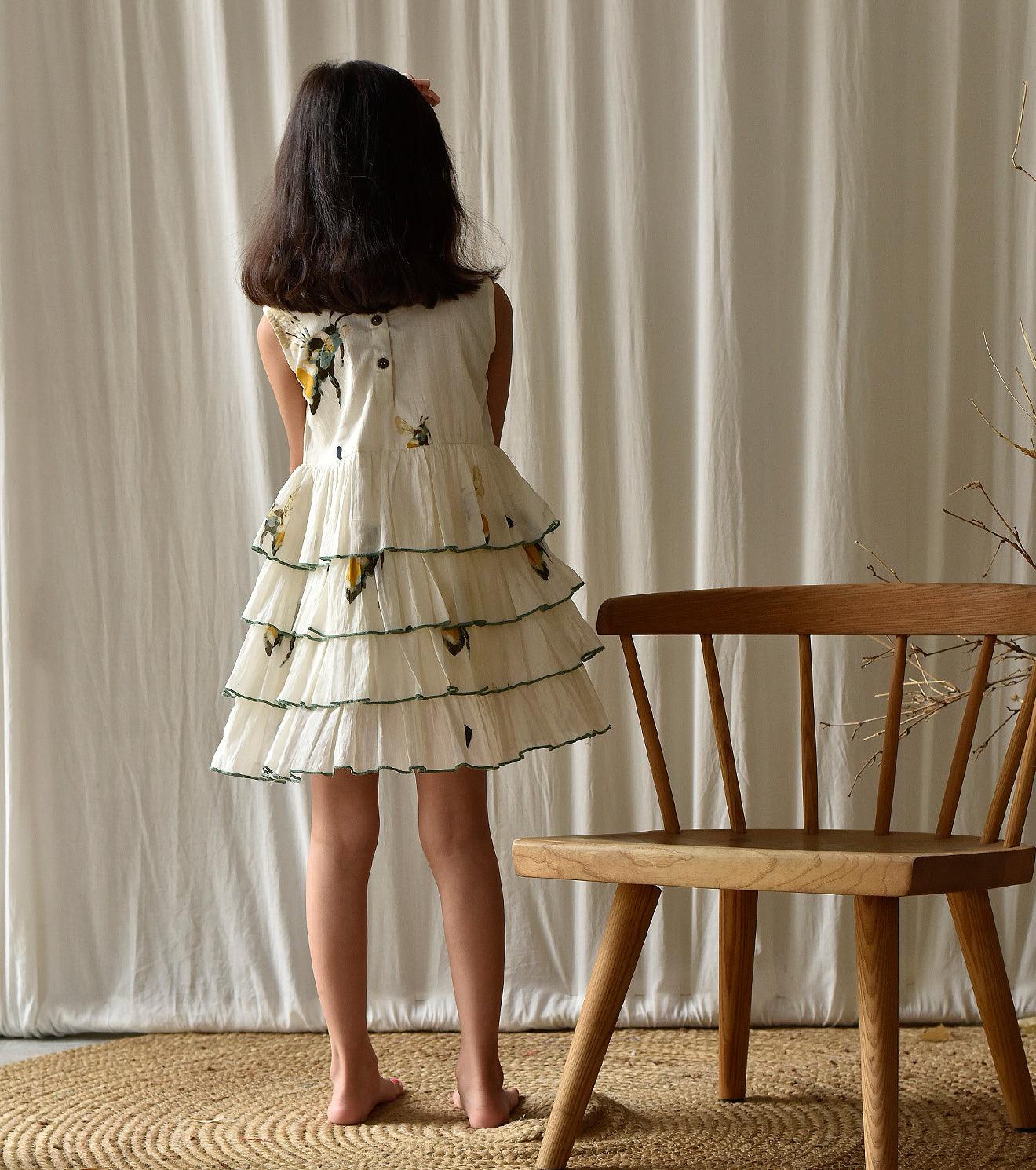 Busy Bee frock - Khara Kapas