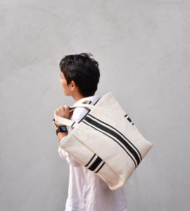 Caroline Nautical canvas bag - Khara Kapas