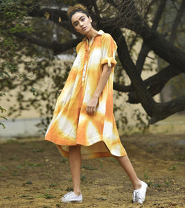 SUNFLOWER SWINGER DRESS - Khara Kapas