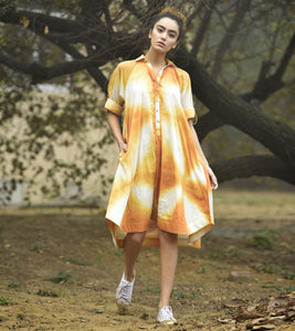 SUNFLOWER SWINGER DRESS - Khara Kapas