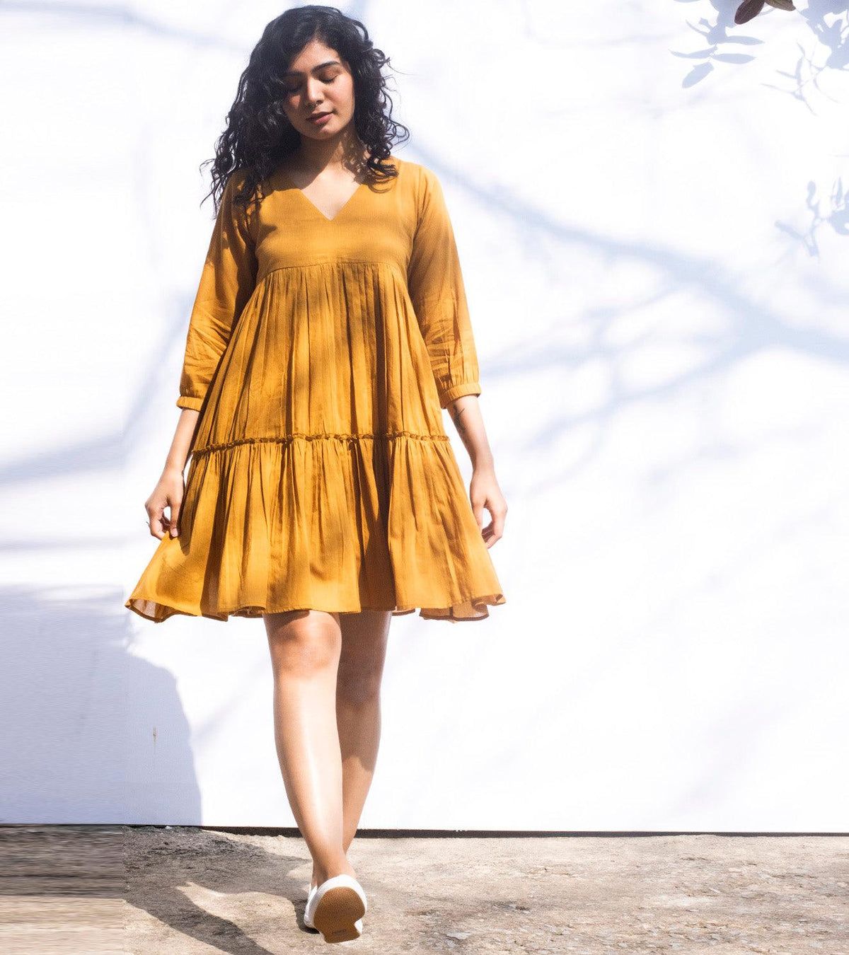 Ochre Smock Frock - Khara Kapas