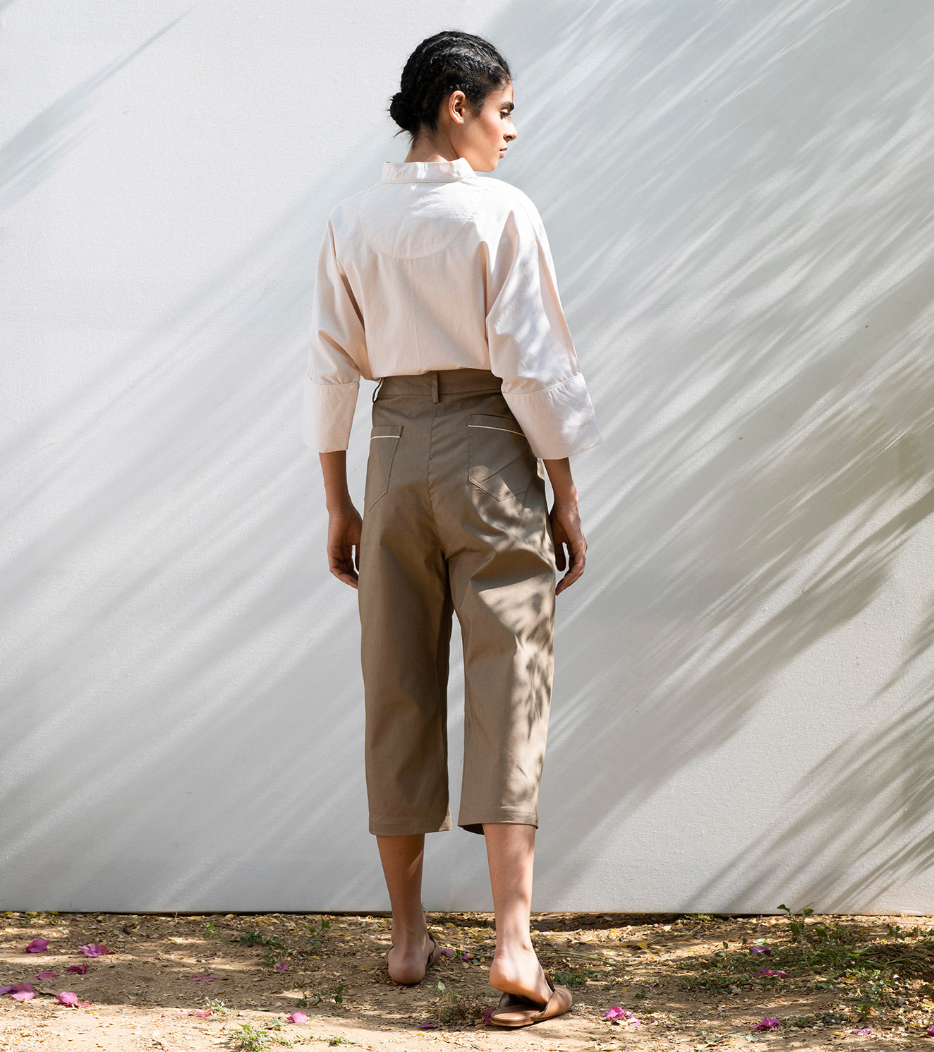 Elm Twig Cropped Trousers