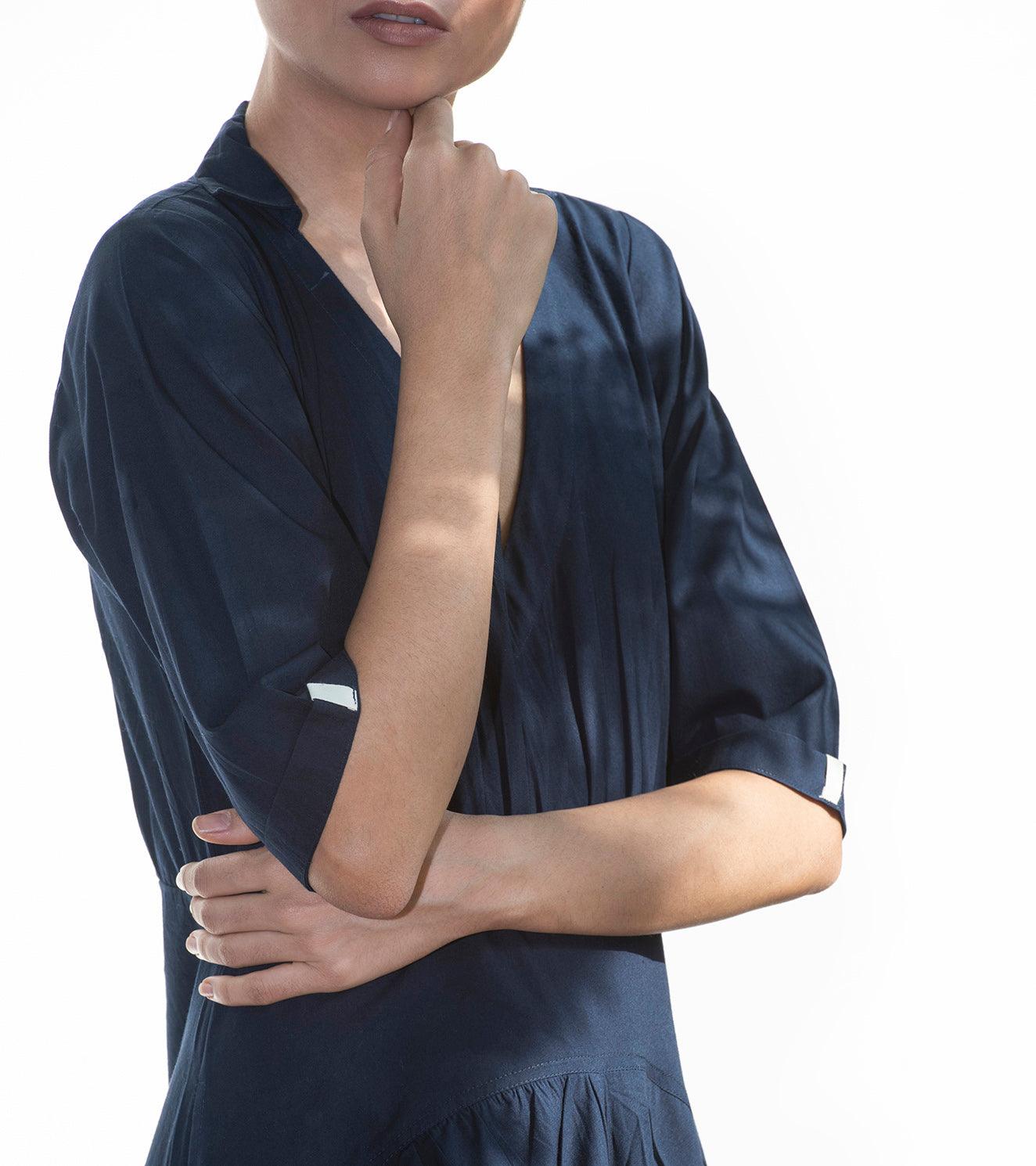Jacaranda Blue Long Dress - Khara Kapas