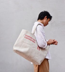 Red Nautical canvas bag - Khara Kapas