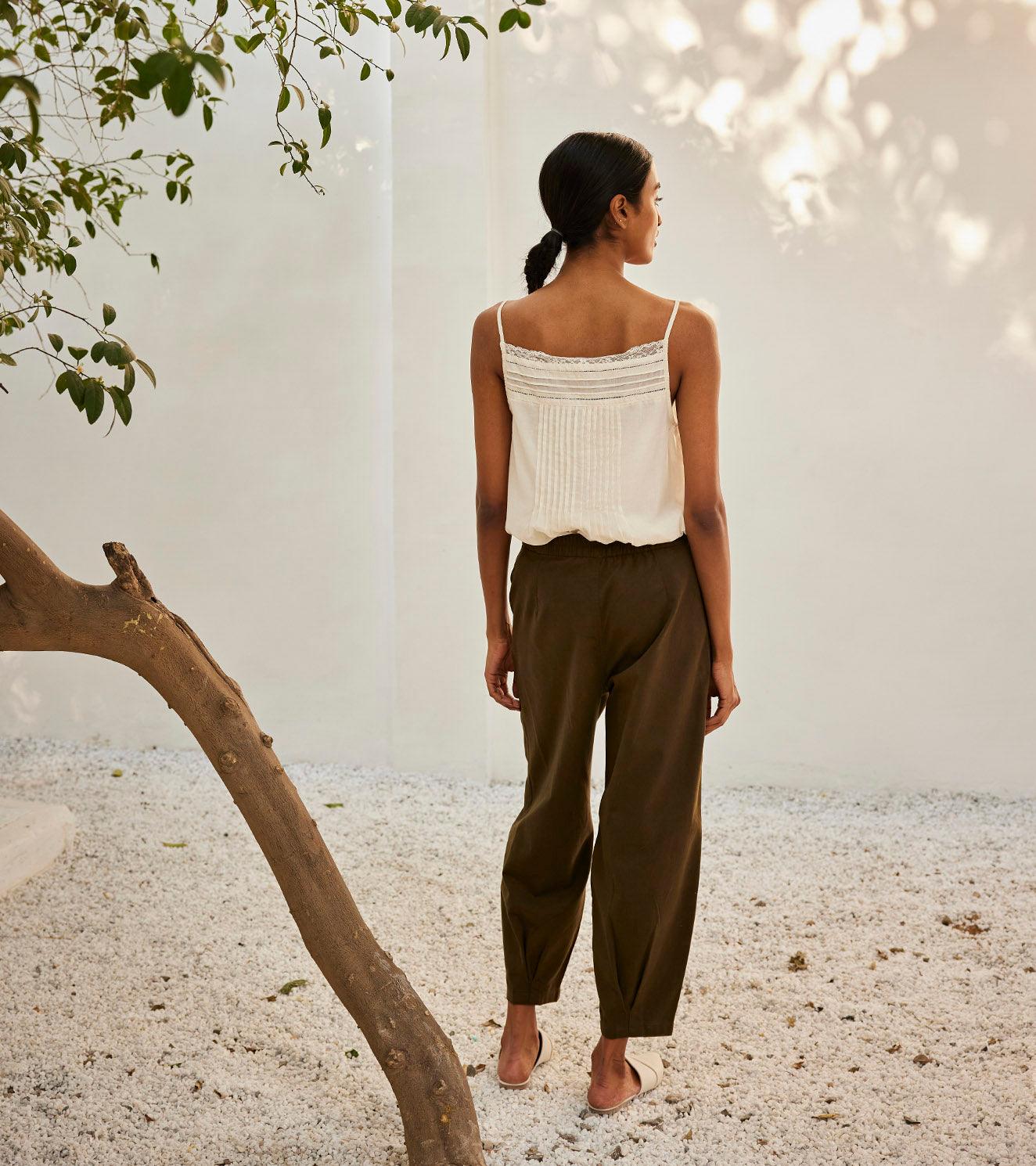 Eggshell lace blouse - Khara Kapas