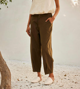 Olive dreams trouser - Khara Kapas