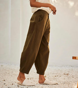 Olive dreams trouser - Khara Kapas