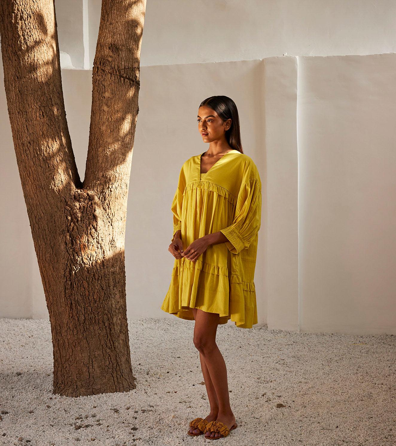 Marigold dress - Khara Kapas