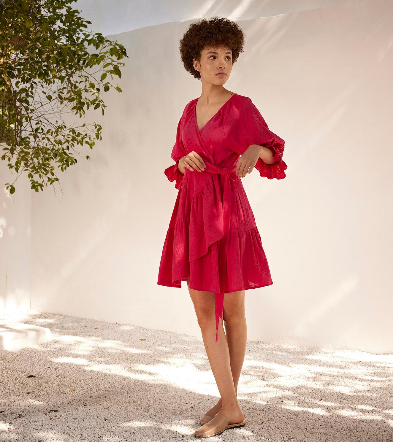 First love wrap dress - Khara Kapas
