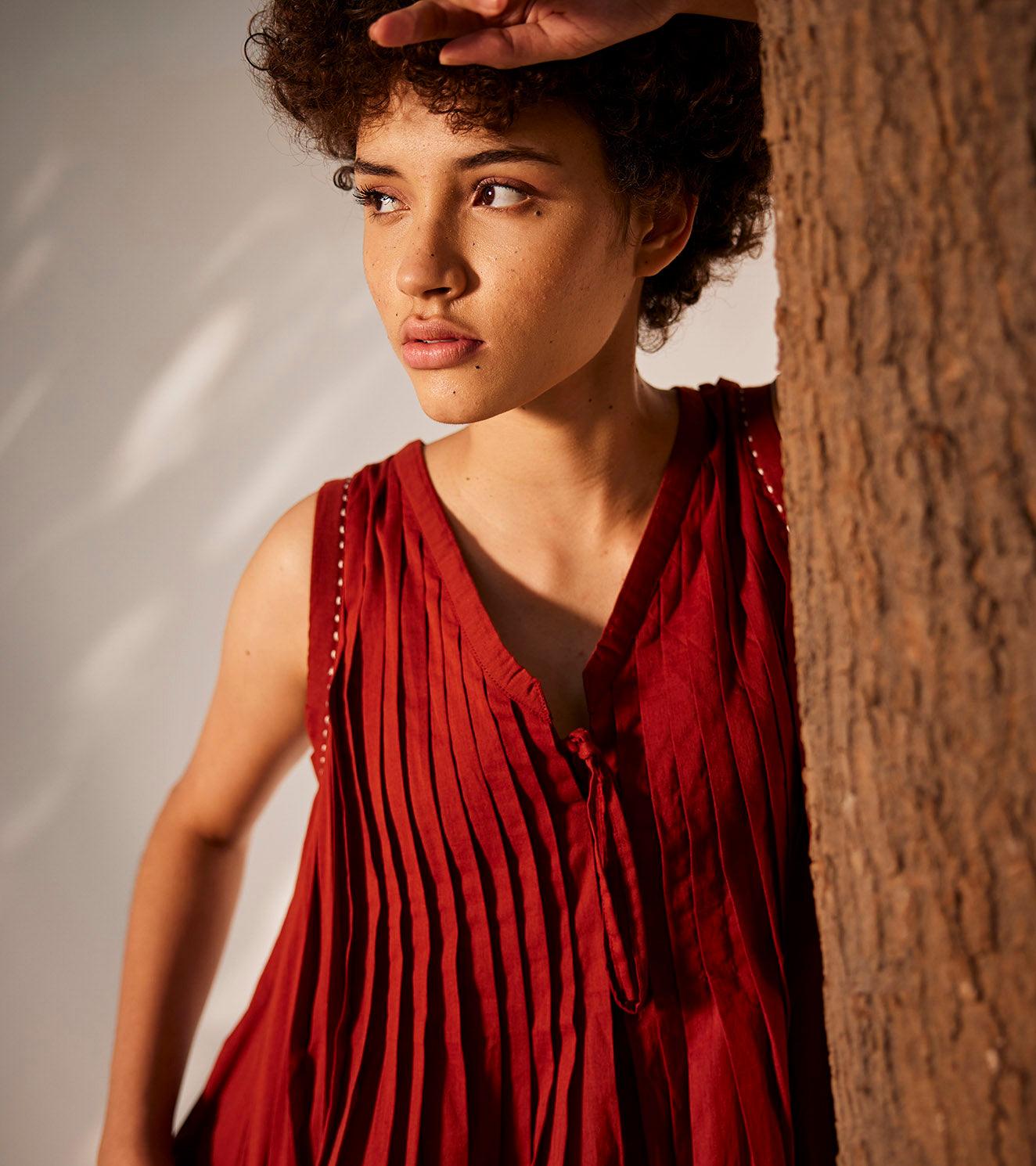 Rose vine dress - Khara Kapas