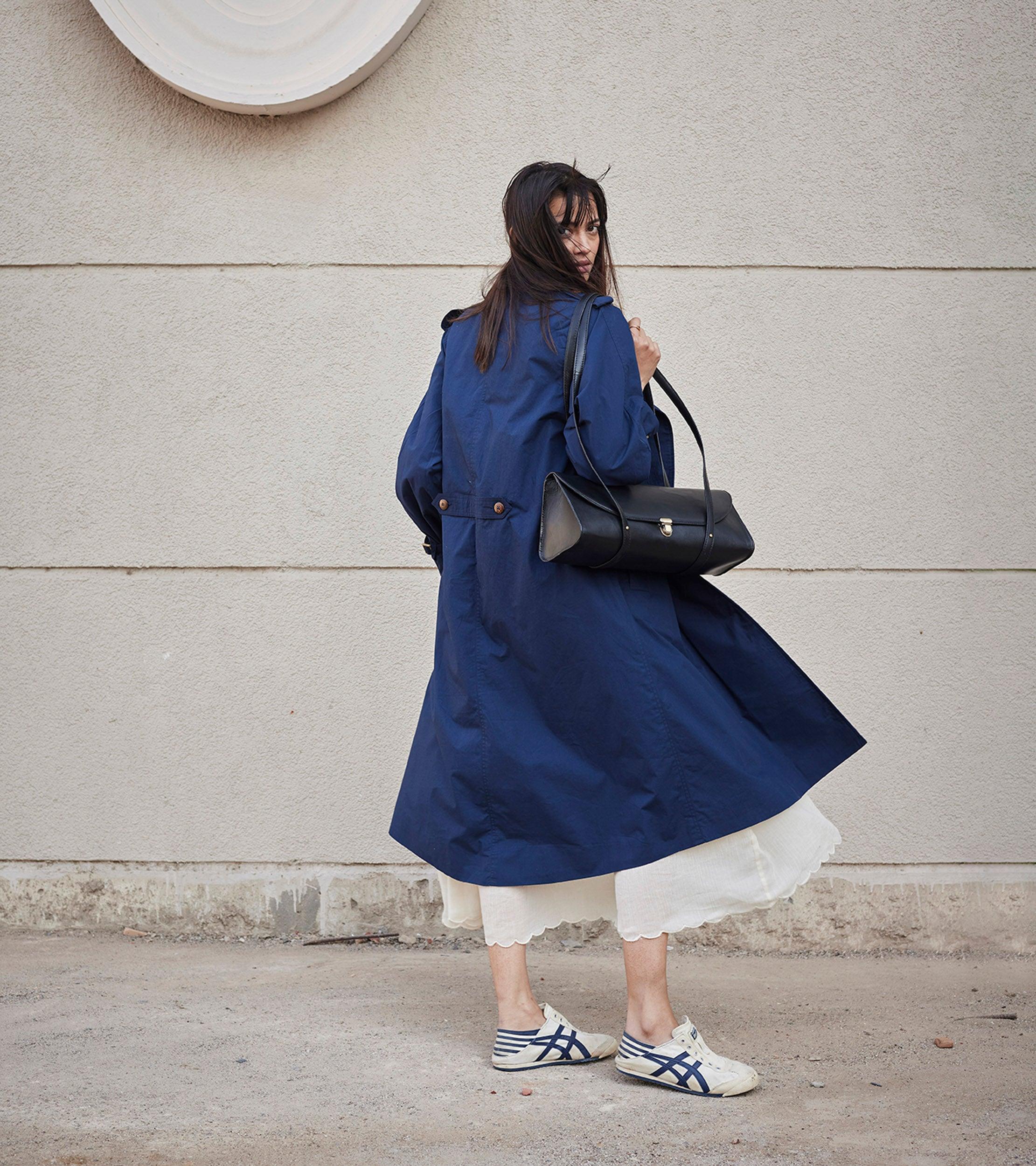 Blue Sage Trench Coat - Khara Kapas