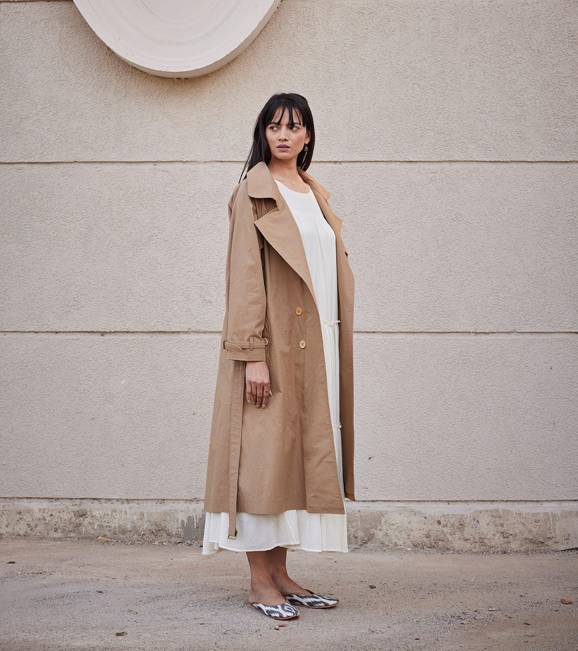 Heart Wood Trench Coat - Khara Kapas
