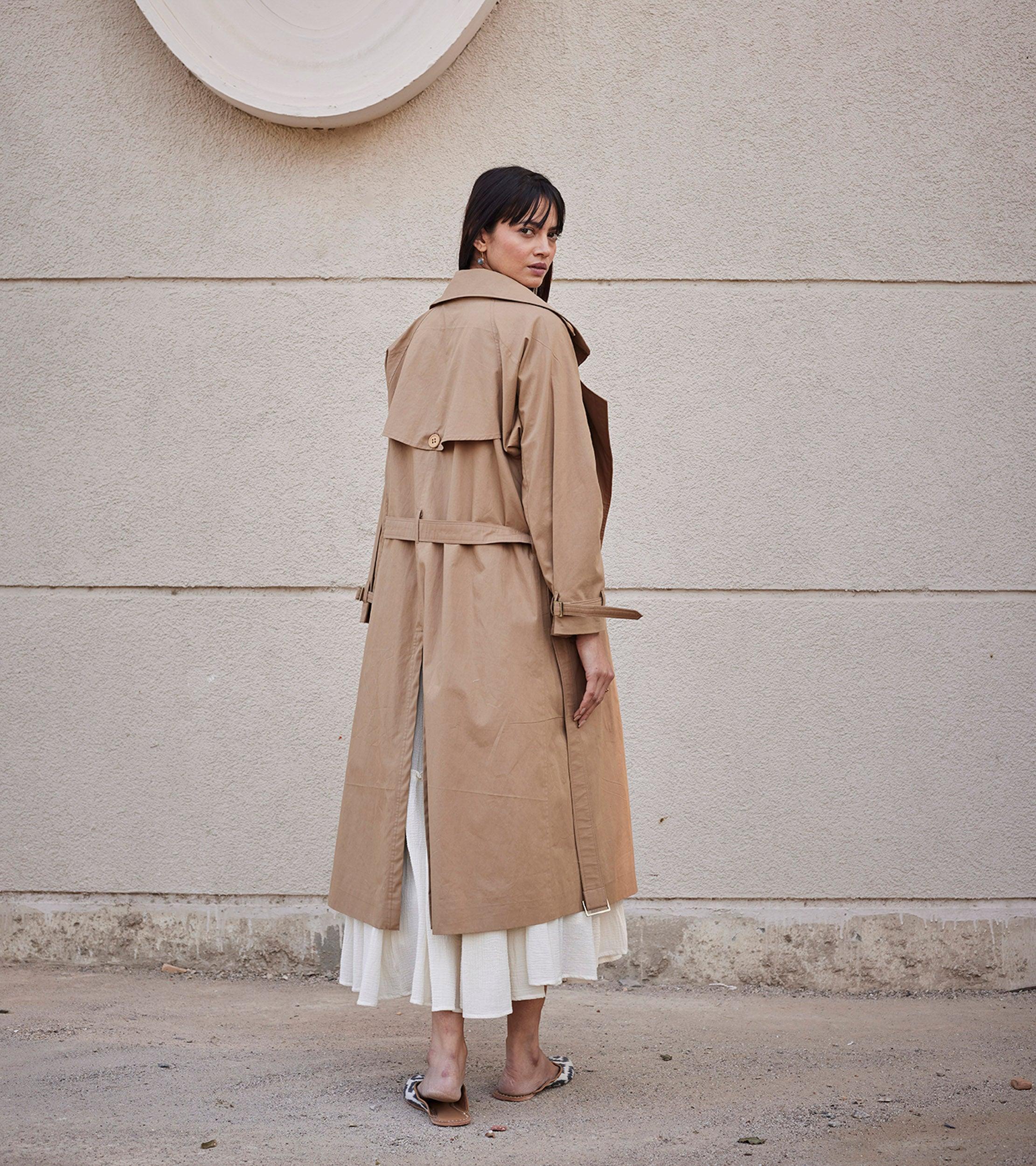 Heart Wood Trench Coat - Khara Kapas