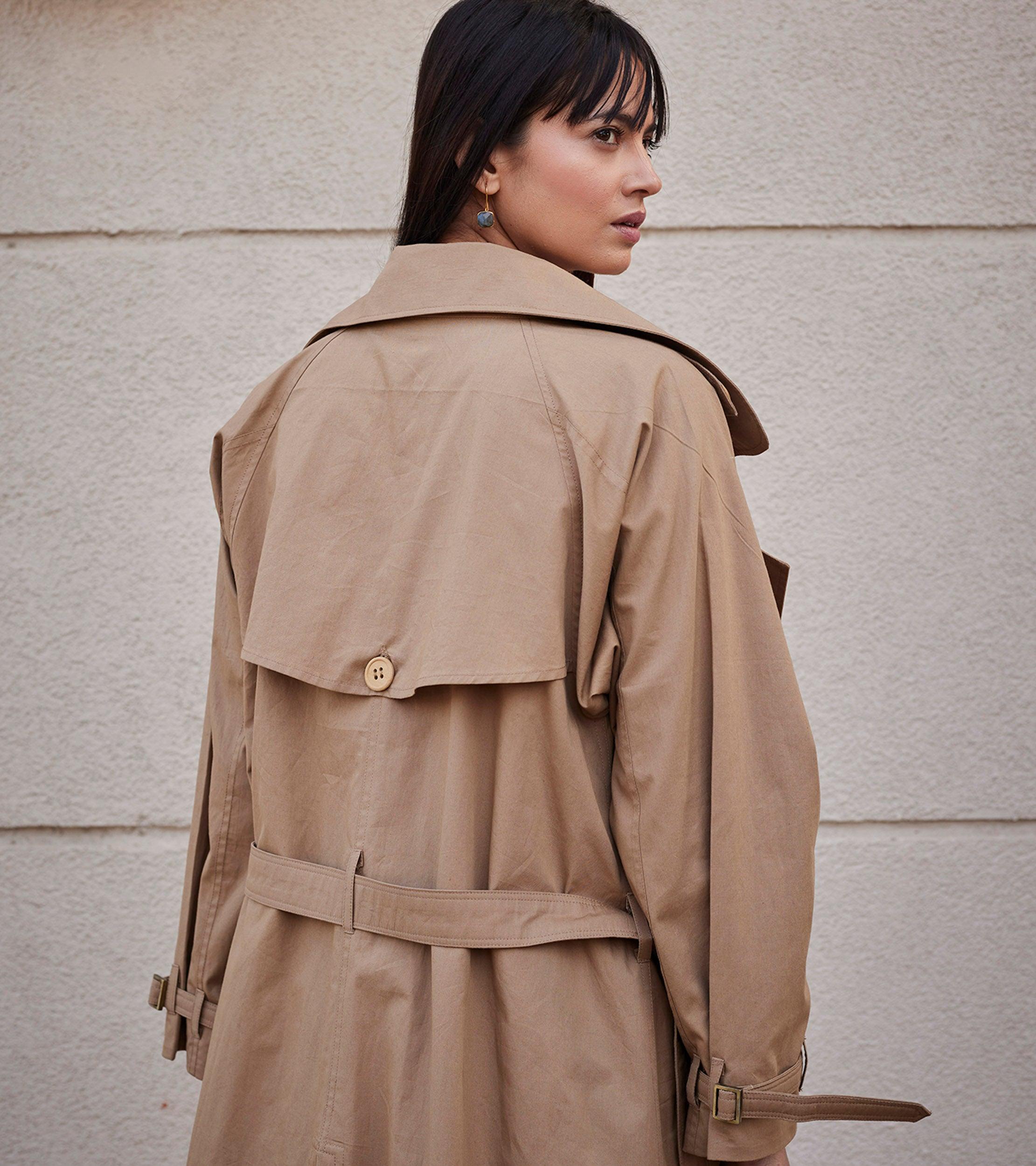 Heart Wood Trench Coat - Khara Kapas