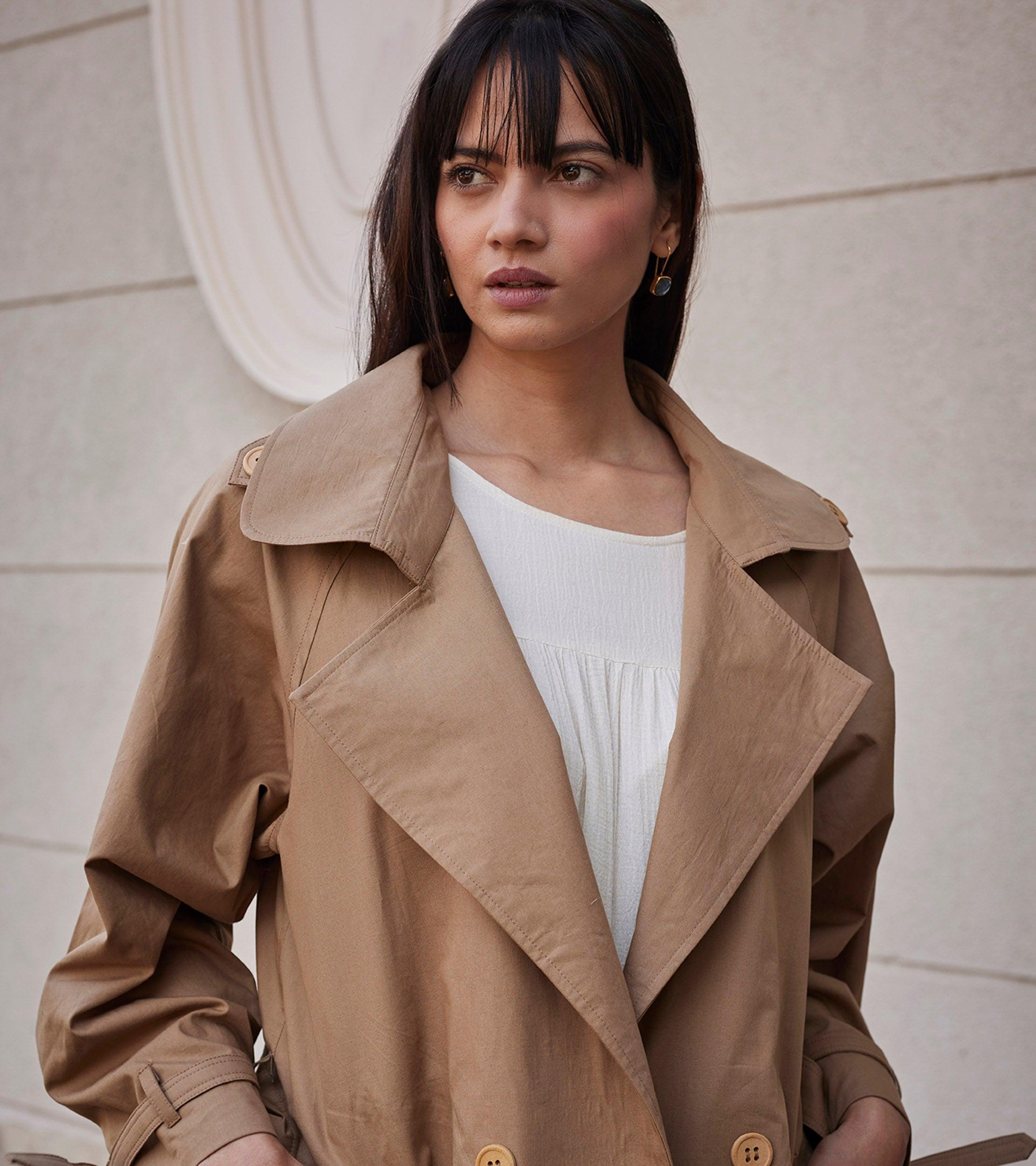 Heart Wood Trench Coat - Khara Kapas