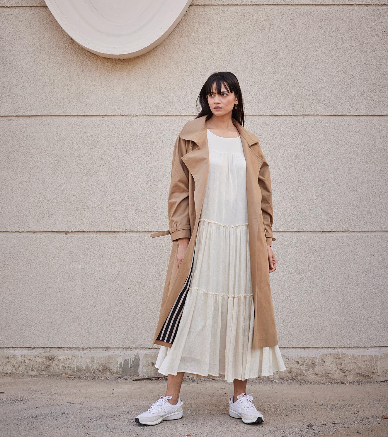 Heart Wood Trench Coat - Khara Kapas