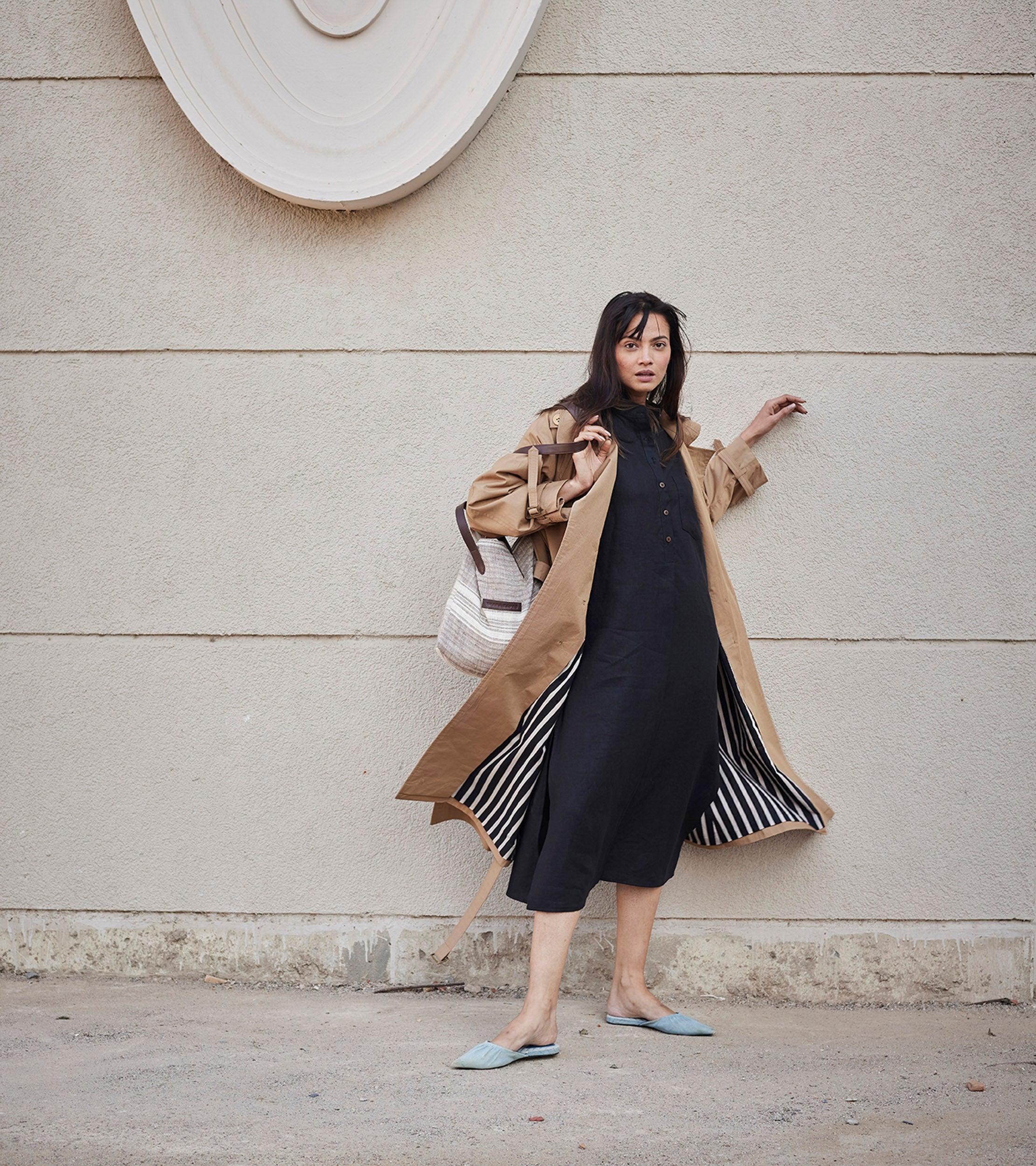 Heart Wood Trench Coat - Khara Kapas