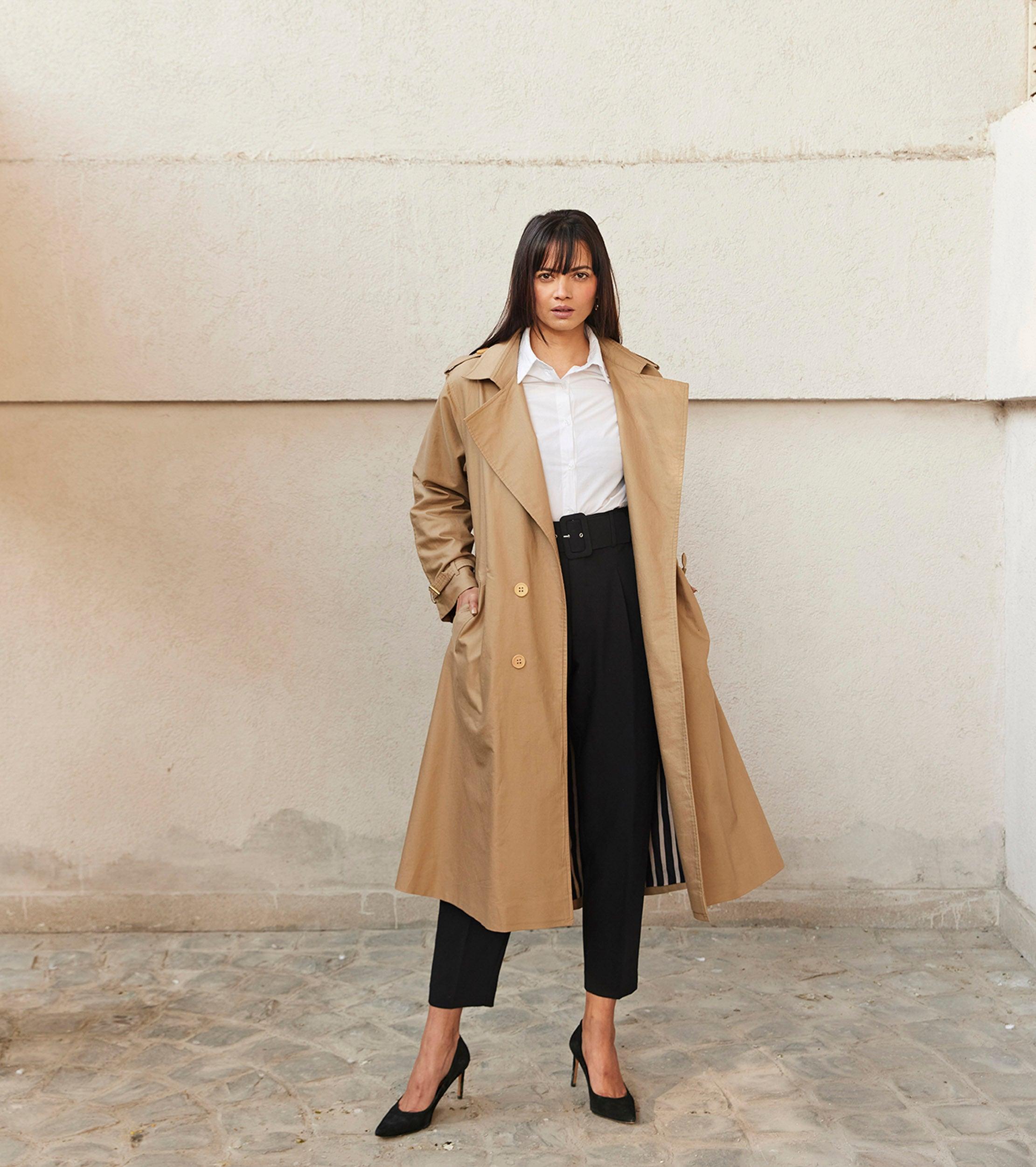 Fawn Trench Coat - Khara Kapas
