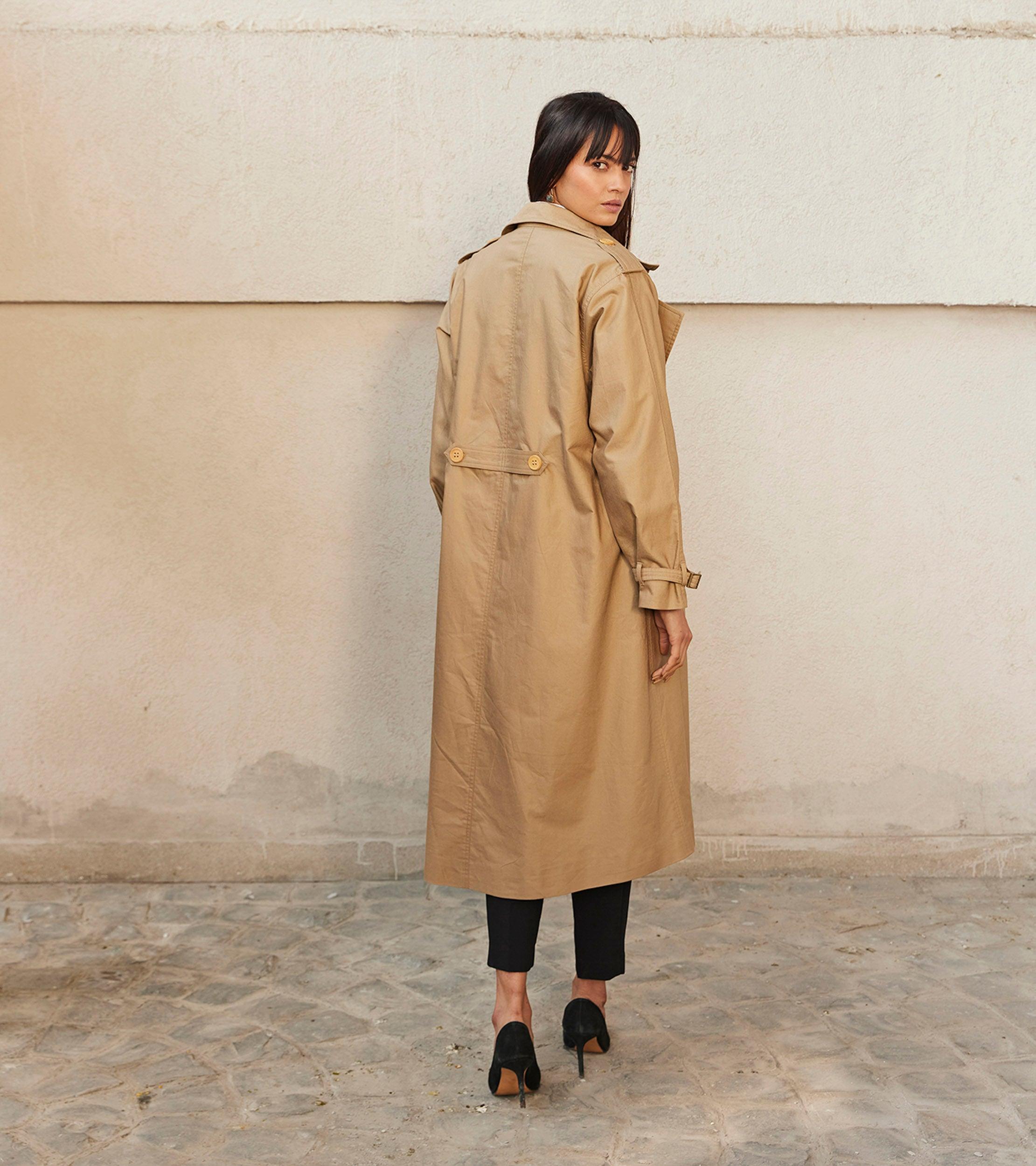 Fawn Trench Coat - Khara Kapas